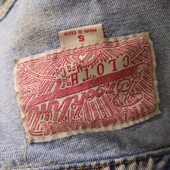 Brooklyn Cloth Distressed Denim Vest Jacket Grunge - Picture 7 of 9